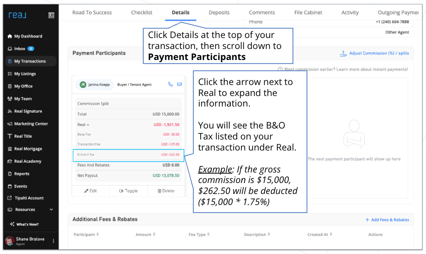 Washington Business & Opportunity (B&O) Tax – Real