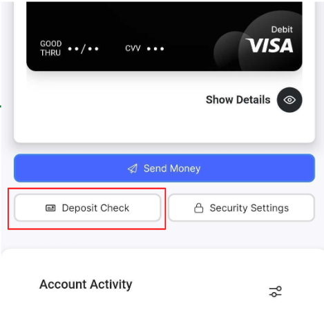 Mobile Check Deposits for Wallet Accounts – Real
